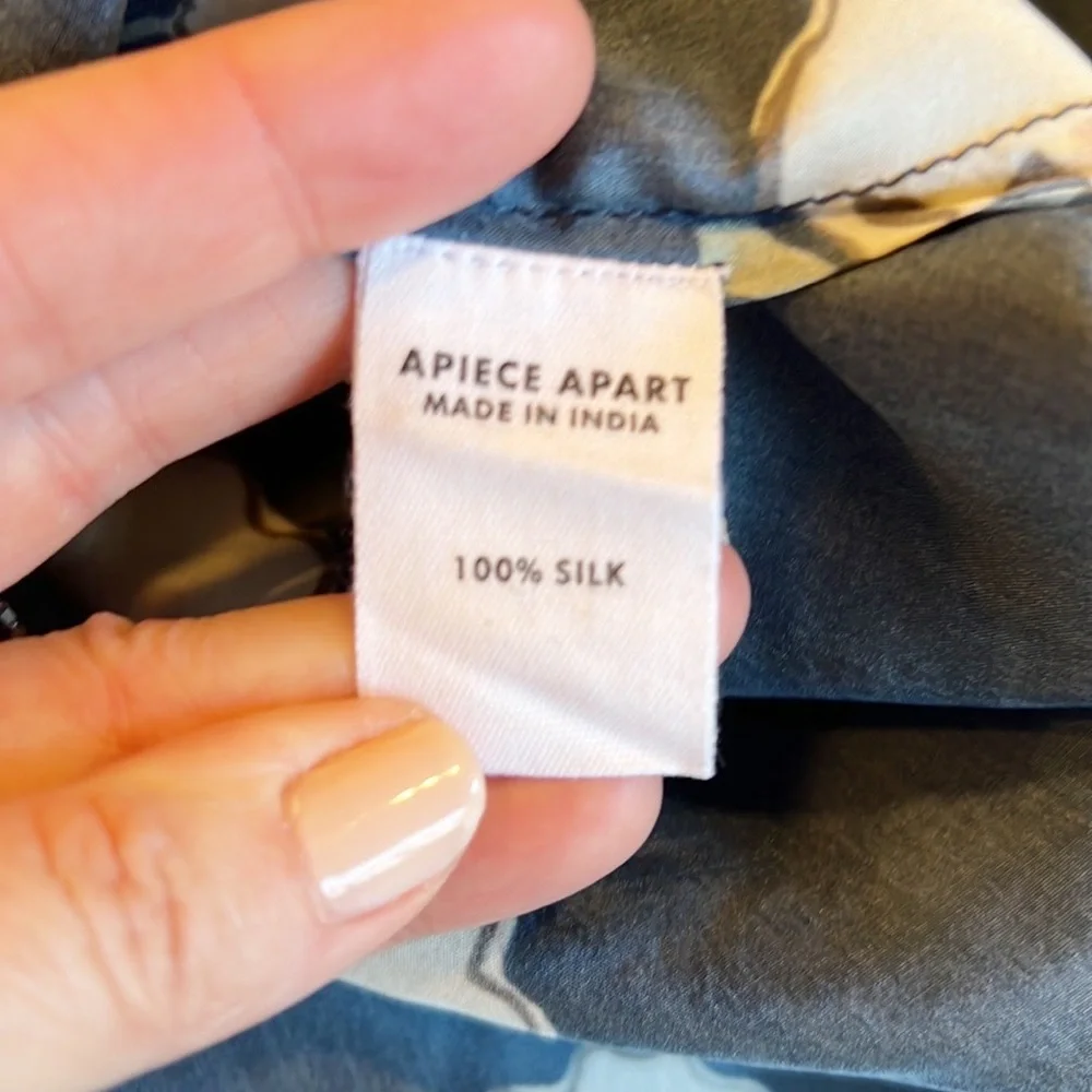 NWT Apiece Apart Floral Bravo Pintuck Blouse - Picture 10 of 13